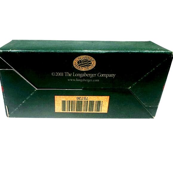 Longaberger American Holly Pewter Napkin Rings 2001 Original Box #75736-Set of 4 - Picture 10 of 10